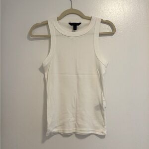 Banana Republic white ribbed tank small